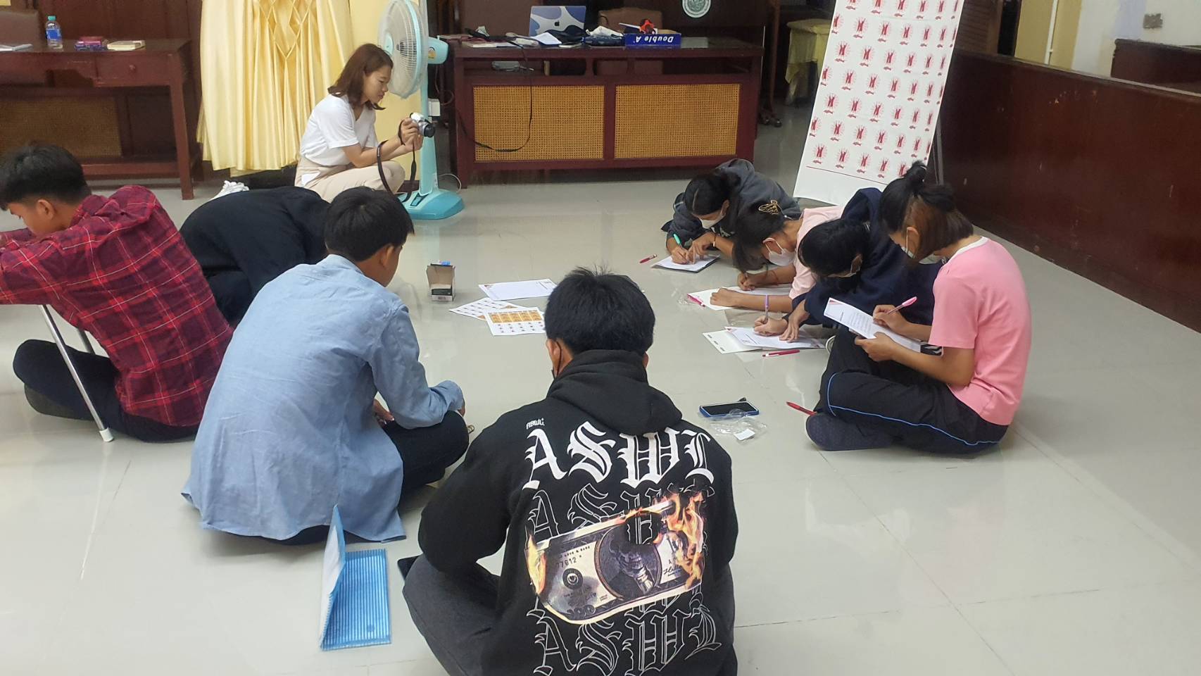 กลุ่ม Shan Youth Power ร่วมกับหอสมุดแห่งชาติรัชมังคลาภิเษก เชียงใหม่ จัดอบรมเชิงปฏิบัติการให้กับเยาวชนลูกหลานแรงงานและเด็กไร้สัญชาติ จำนวน ๗๐ คน