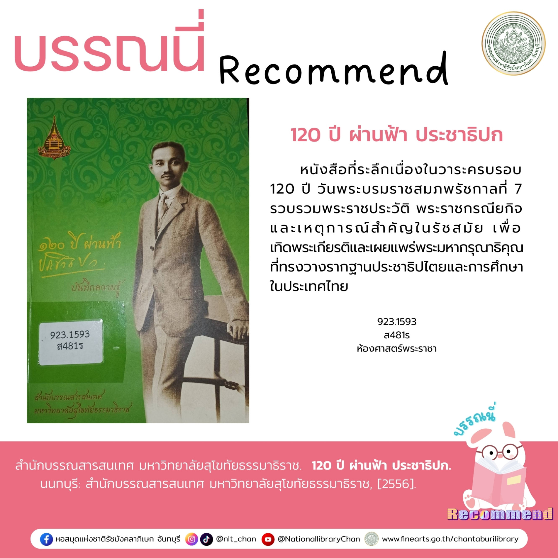 ภาพประกอบ :120 ปี ผ่านฟ้า ประชาธิปก