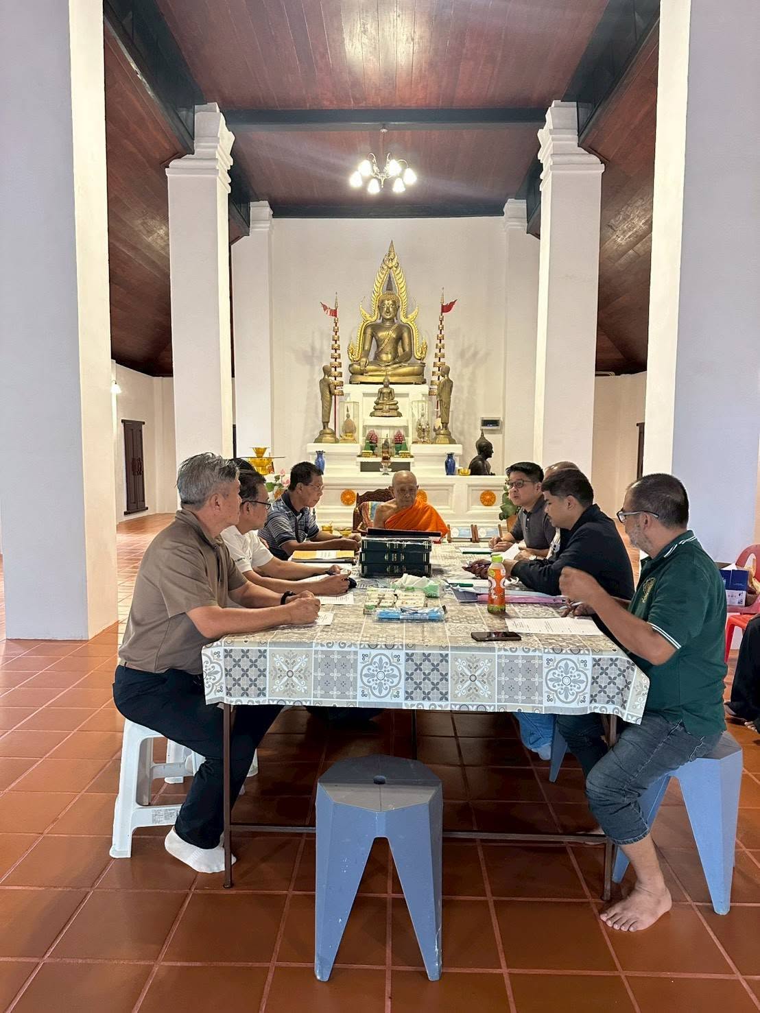 ภาพประกอบ :ตรวจรับงานโครงการอนุรักษ์และพัฒนาโบราณสถานอุโบสถวัดคีรีเขต