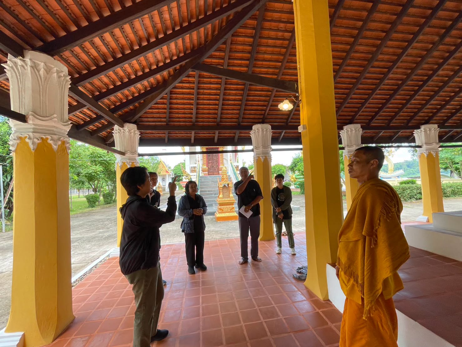 ภาพประกอบ :ตรวจรับงานงวดที่ ๔ (งวดสุดท้าย) โครงการบูรณะโบราณสถานศาลาการเปรียญ วัดราชโพนเงิน ตำบลโพนแพง อำเภอรัตนวาปี จังหวัดหนองคาย