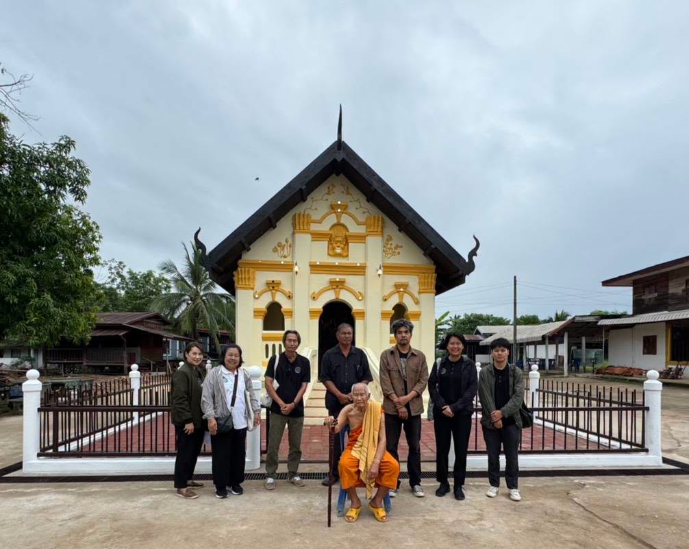 ภาพประกอบ :ตรวจรับงานงวดที่ ๔ (งวดสุดท้าย) โครงการบูรณะและปรับปรุงภูมิทัศน์อุโบสถ (สิม) วัดจอมทองธรรมคุณ ตำบลหอคำ อำเภอเมืองบึงกาฬ จังหวัดบึงกาฬ