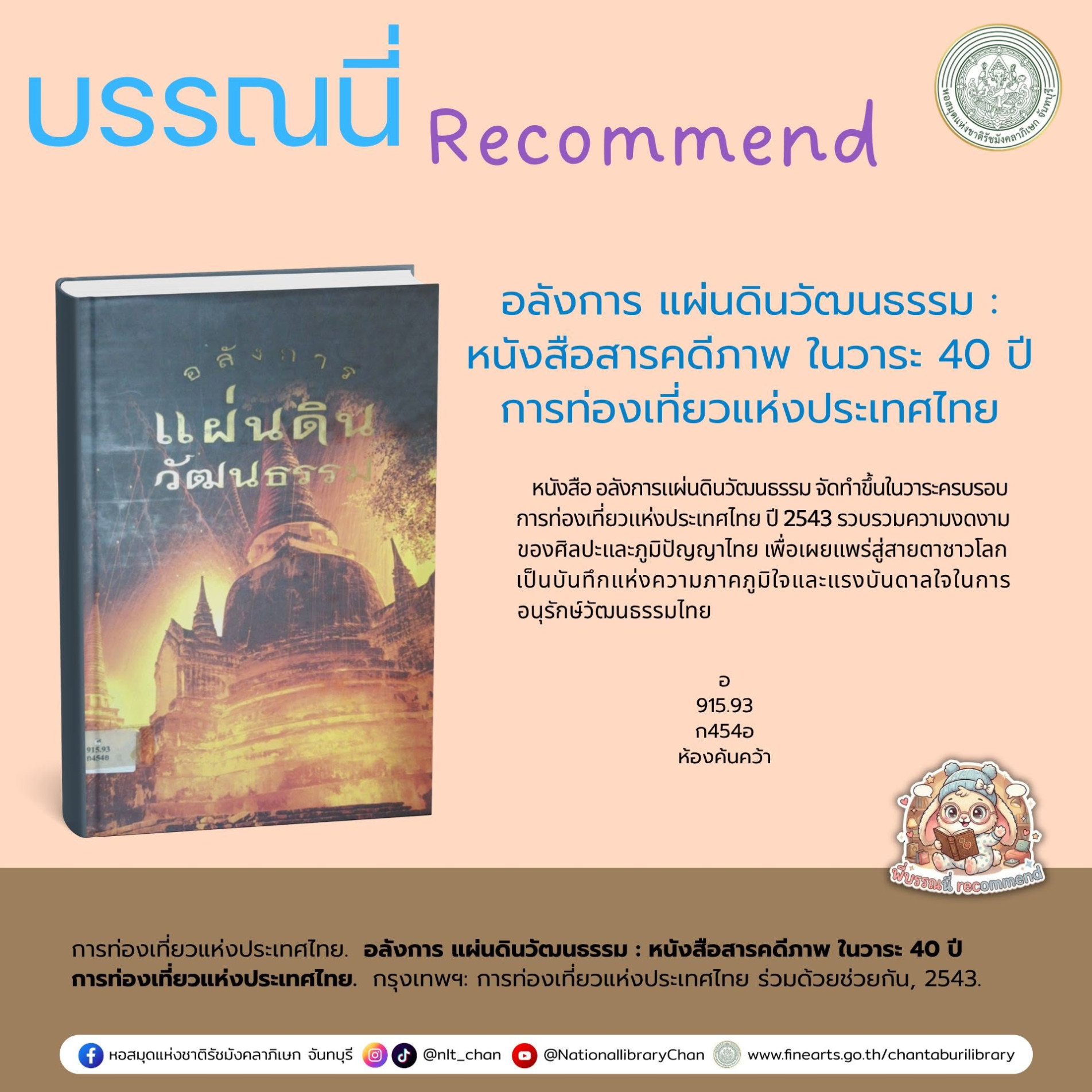 ภาพประกอบ :อลังการ แผ่นดินวัฒนธรรม : หนังสือสารคดีภาพ ในวาระ 40 ปี การท่องเที่ยวแห่งประเทศไทย.