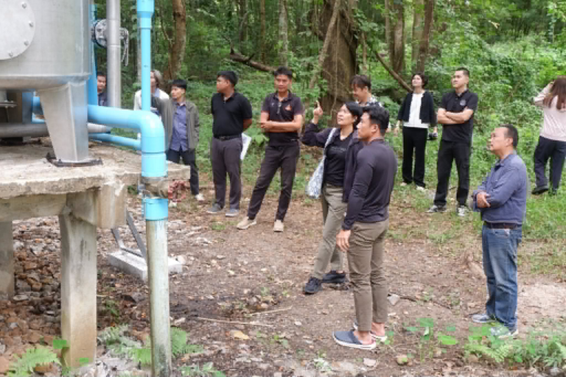 ภาพประกอบ :ตรวจรับงานงวดที่ ๔ (งวดสุดท้าย) โครงการปรับปรุงระบบประปาเพื่ออำนวยความสะดวกนักท่องเที่ยวแหล่งมรดกโลกอุทยานประวัติศาสตร์ภูพระบาท ตำบลเมืองพาน อำเภอบ้านผือ จังหวัดอุดรธานี