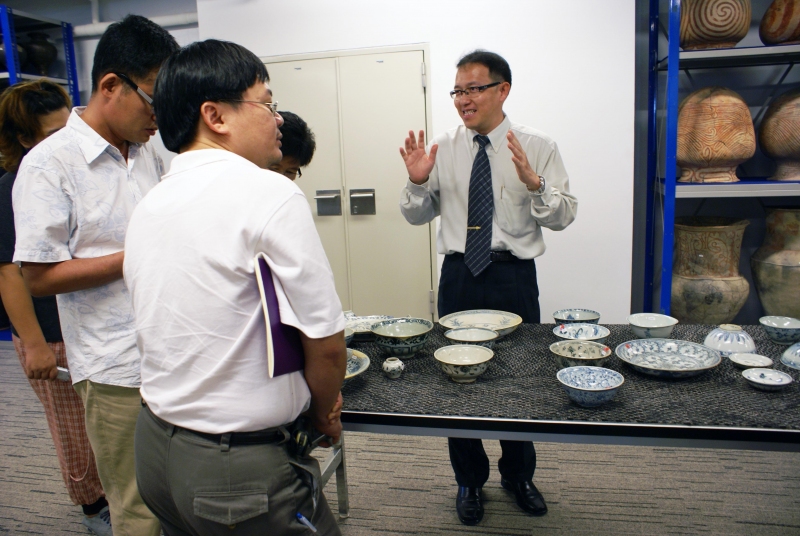 การฝึกอบรมการวิเคราะห์เครื่องถ้วยจีนที่พบในแหล่งโบราณคดีของไทย