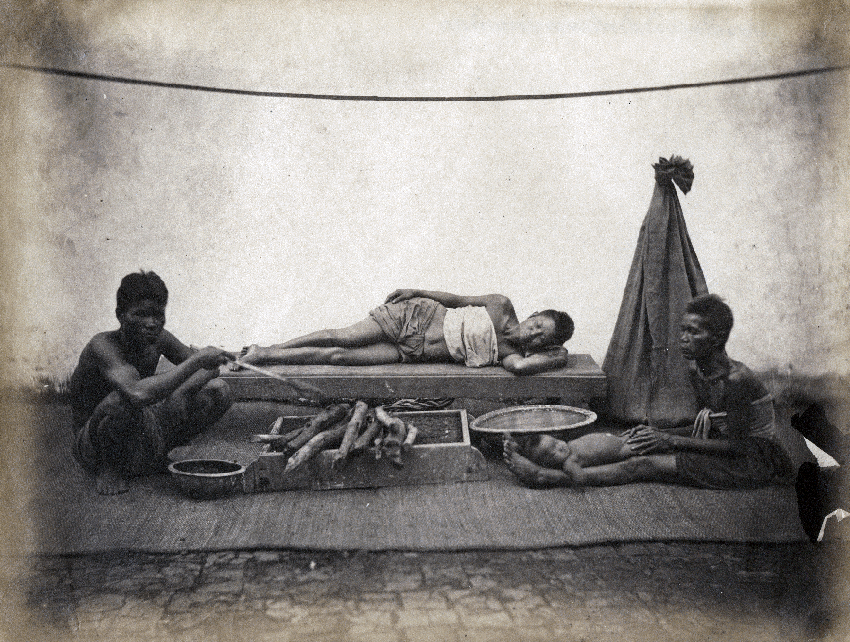 การอยู่ไฟในอดีตของสยาม